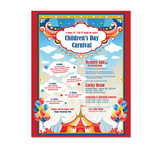 carnival posters template